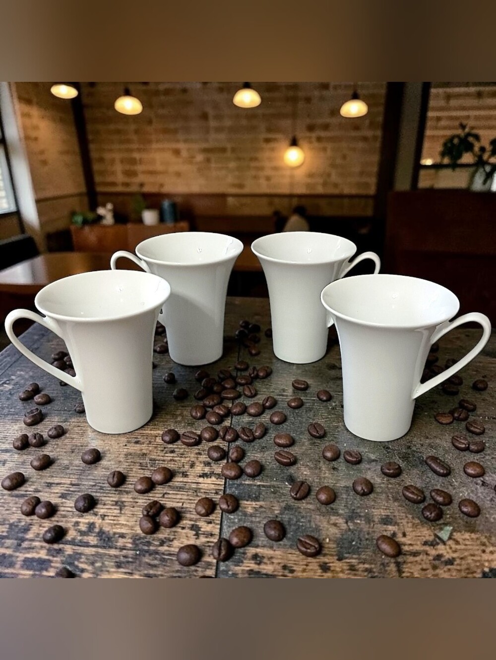 4 Rosenthal Studio Linie Idillio Cups Demitasse Espresso White Porcelain Germany